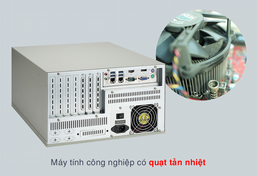 Traditional Industrial Computer With Cooling Fan